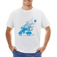 thumbnail image 1 of Present Men’s Graphic T-shirt Vintage Short Sleeve Sport Tee White L, 1 of 2