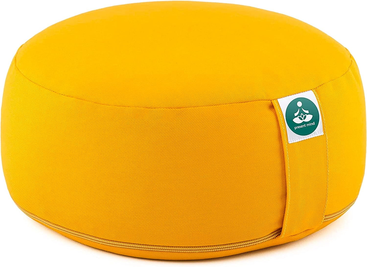 Present Mind Round Zafu Meditation Cushion (Height 6.5") Color