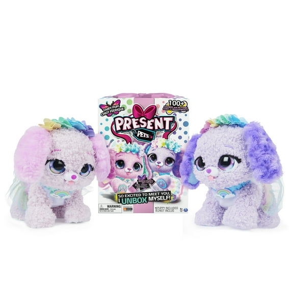 Present Pets, Fairy Puppy Interactive Plush Toy (Styles May Vary)
