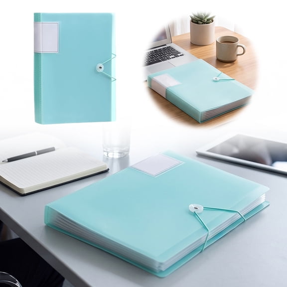 Presentation Binder with Clear Pockets 60 Sleeves A4 Portfolio, Art Display Book with Protectors for Documents Photos Cards, Office Project Organizer