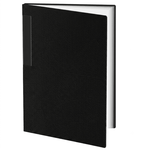 Presentation Binder with Plastic Sleeves, 30-Pocket Display Book for 60 Pages, 8.5x11 Art Portfolio Folder, Office Project Organizer, Clear Sheet Protectors for Documents, Black