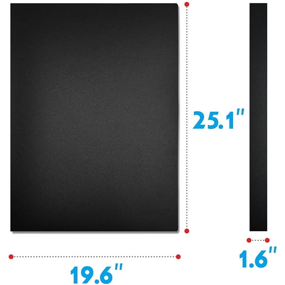 Presentation Book 40 Clear Pockets Sleeves Protectors Art Portfolio Clear Book for Artwork, Report Sheet, Letter