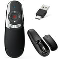 thumbnail image 1 of Presentation Clicker with 2-in-1 USB Type C for Powerpoint Presentations,ESYWEN 2.4GHz Wireless Presenter Remote Slide Advancer with Hyperlink & Volume Control for Mac Laptop Computer, 1 of 8