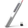 thumbnail image 1 of Presentation Clicker,Clicker for PowerPoint Presentations,PowerPoint Clicker with Pointer for Presentations,Pointer Clicker Presentation Remote - White, 1 of 8