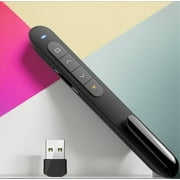 Wireless Presenter, Hyperlink Volume Control Presentation Clicker RF 2.4GHz USB PowerPoint Clicker Presentation Remote Control Pointer Slide Advancer