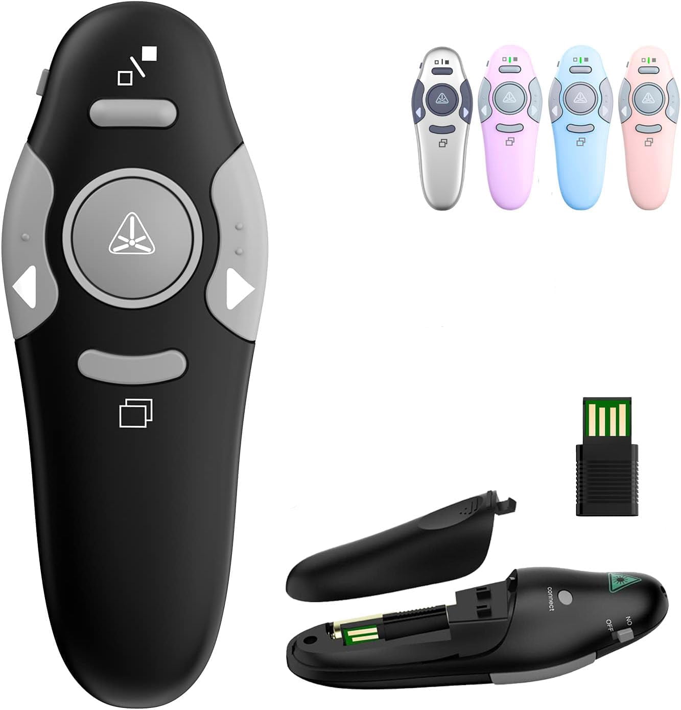 Apple Clicker Remote Presentation Clicker Wireless Presenter Remote Clicker for PowerPoint ...