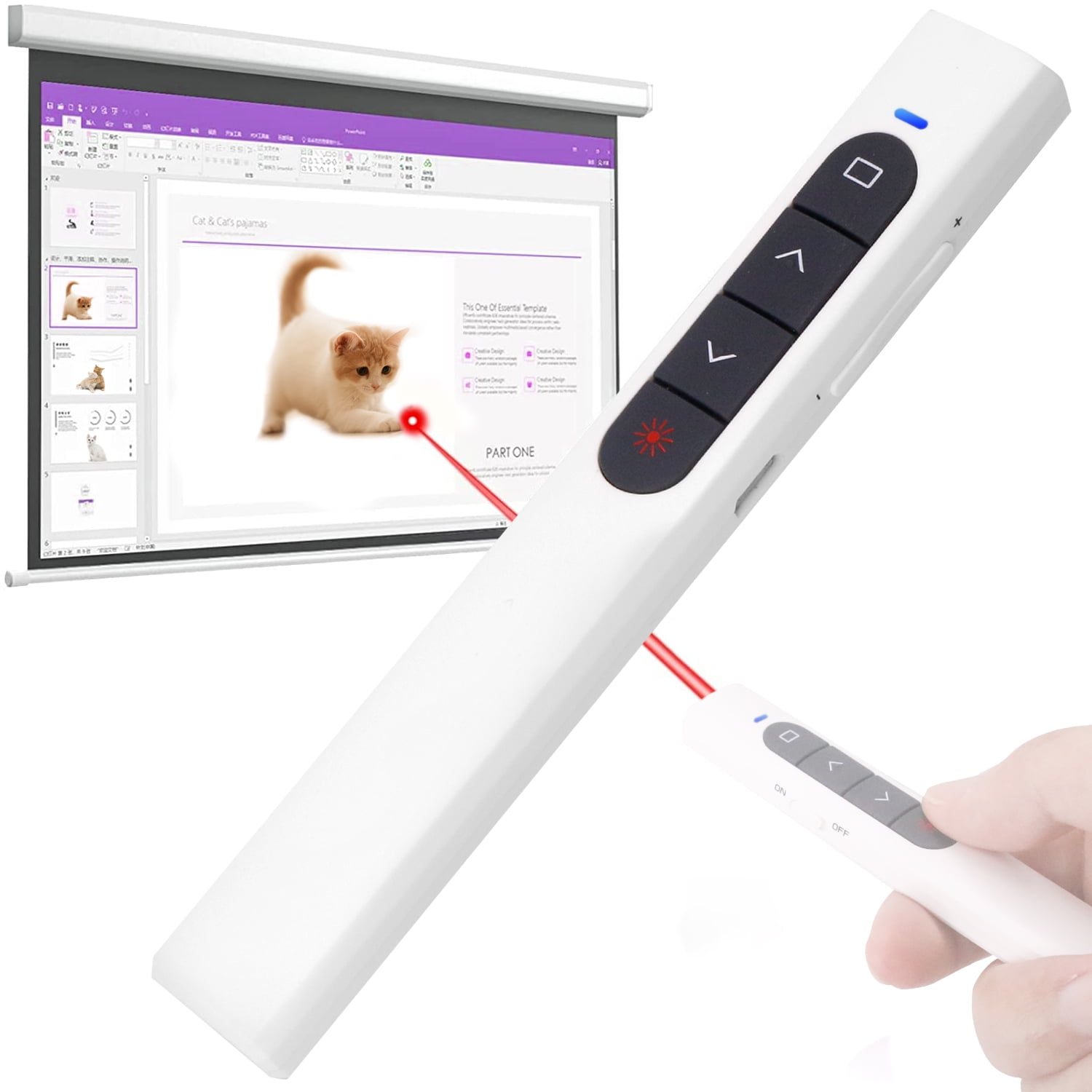 Presentation Clicker Wireless Presenter Remote USB Control PPT Clicker