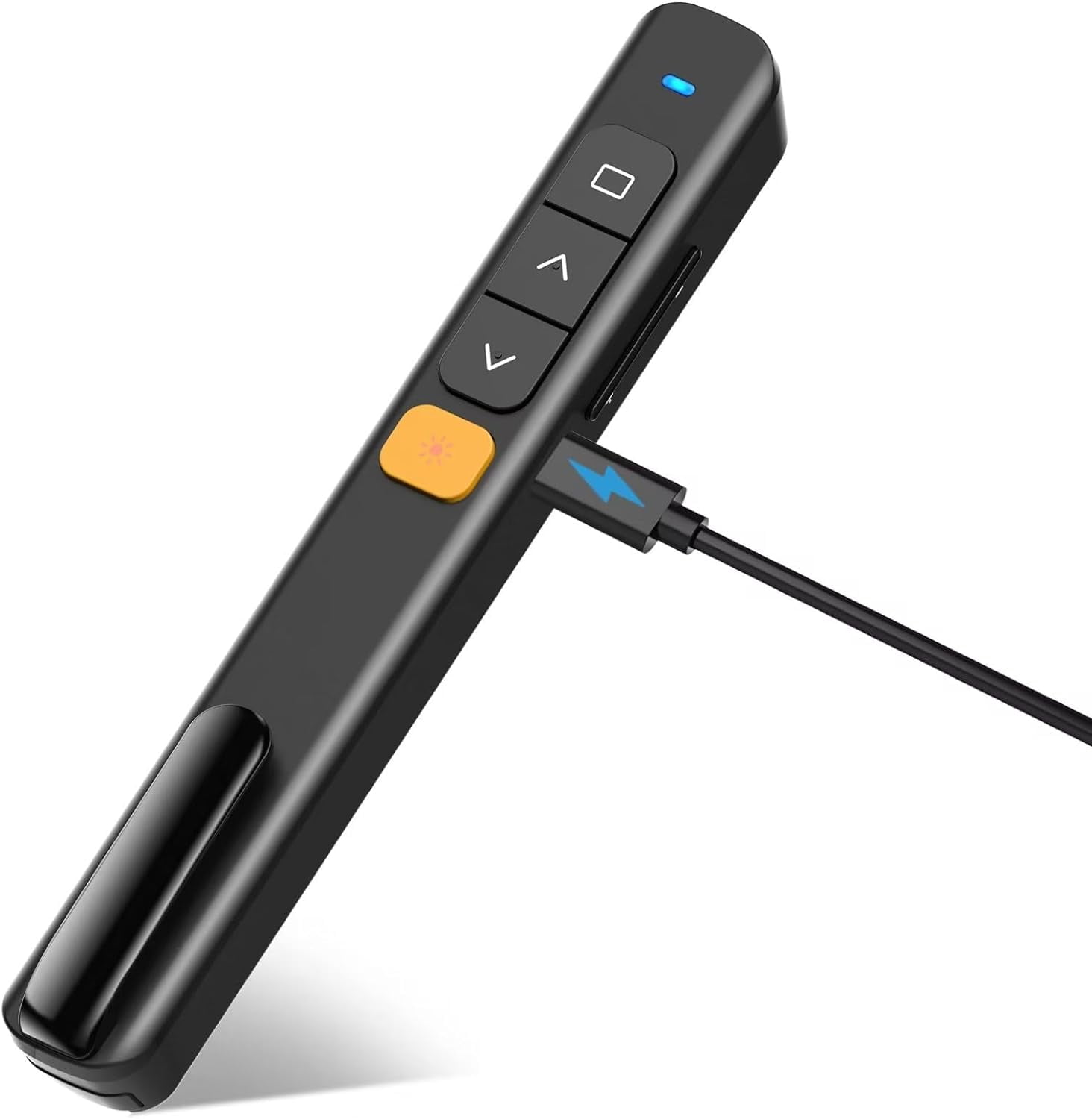 Presentation Clicker Wireless Sliding Remote For Powerpoint Presentations, Rechargeable