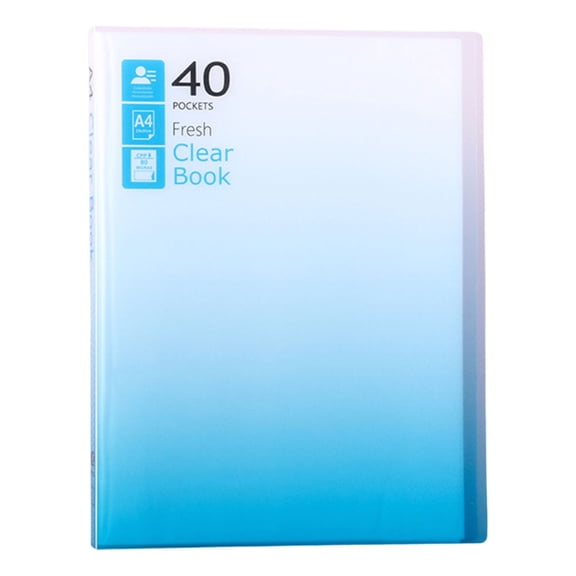 Presentation Folder with 30/40 Clear Pockets Display Book Folder for Office Filing Insurance Financial Documents Files