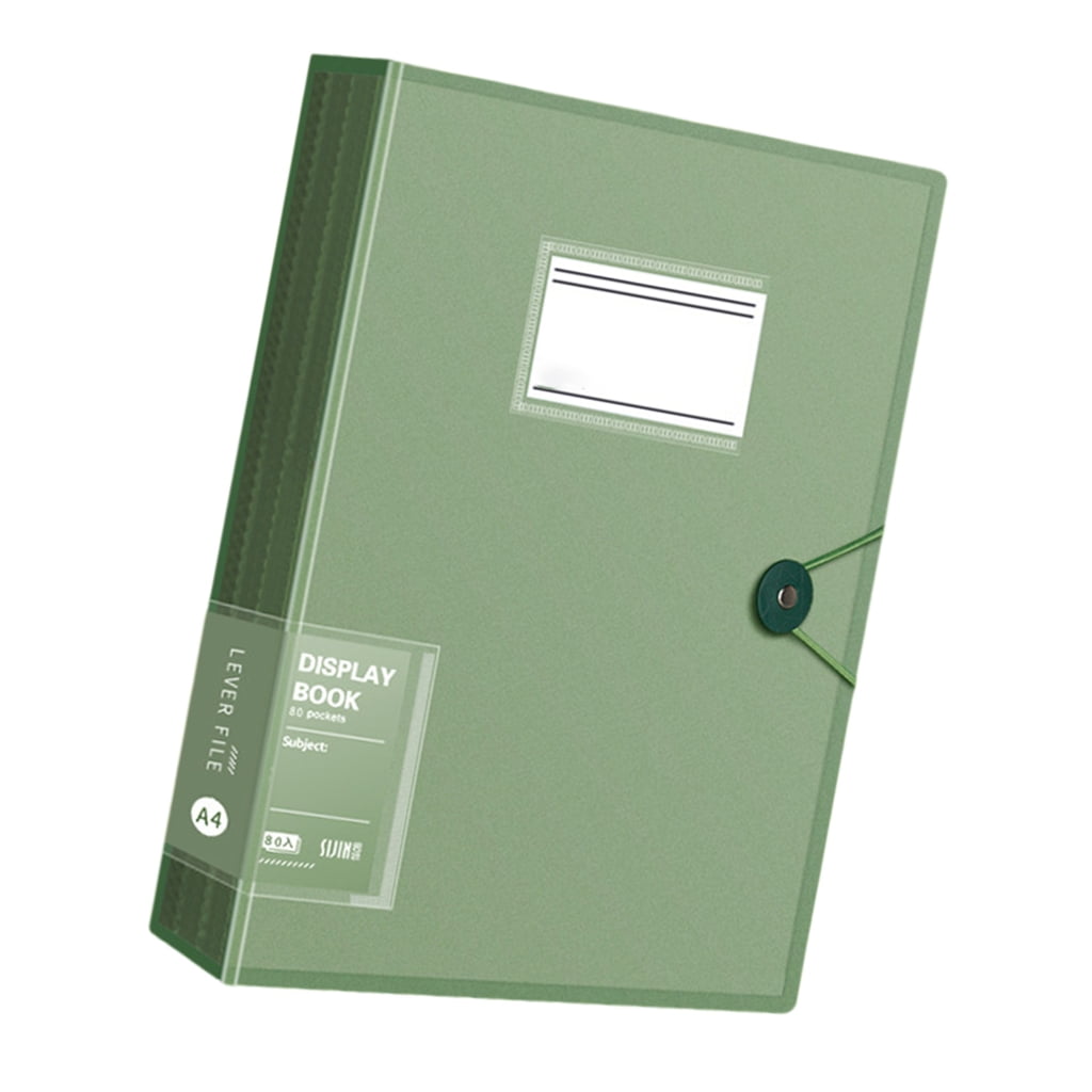 Presentation Folder with 80 Clear Pockets Display Book Folder with ...