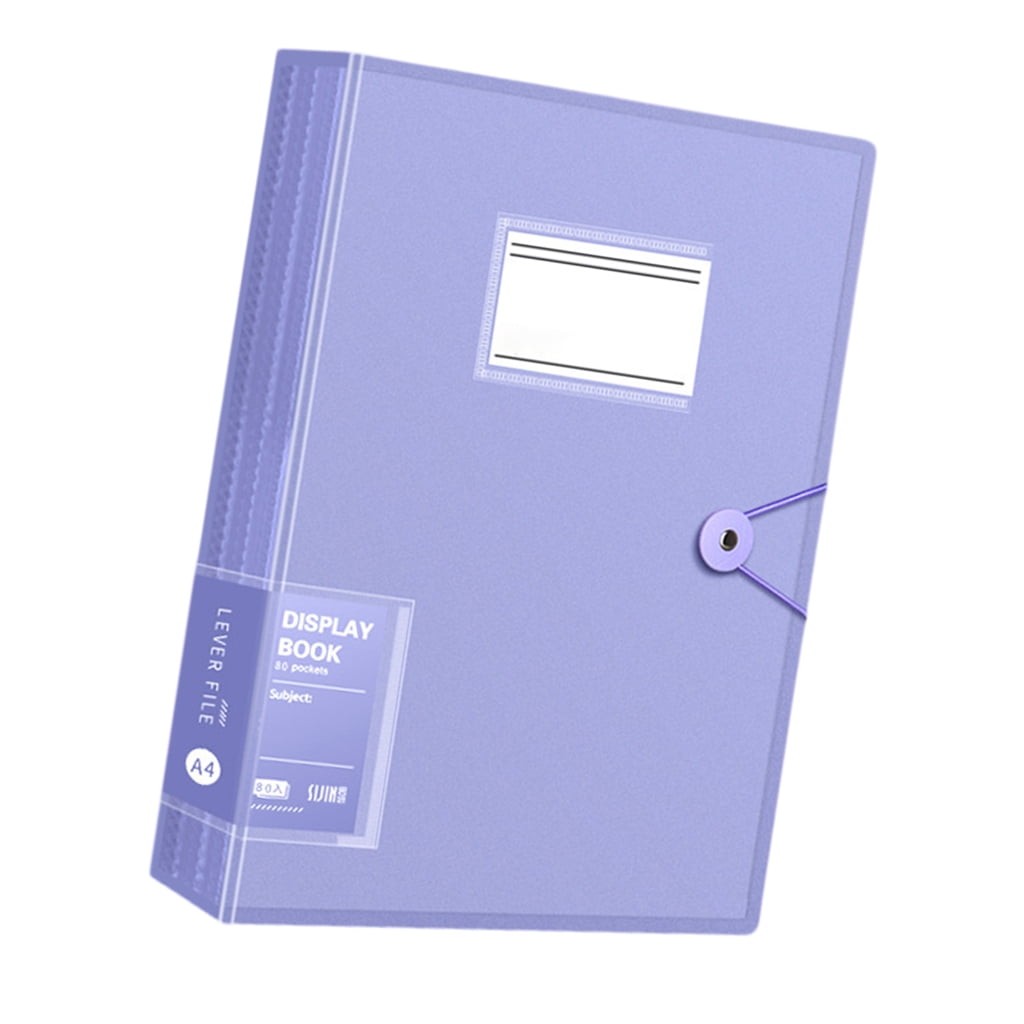 Presentation Folder with 80 Clear Pockets Display Book Folder with ...