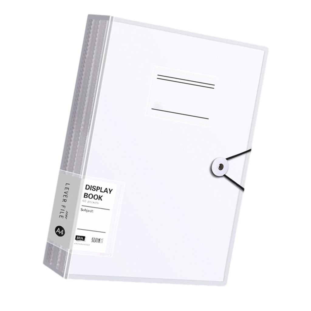 Presentation Folder with 80 Clear Pockets Display Book Folder with ...