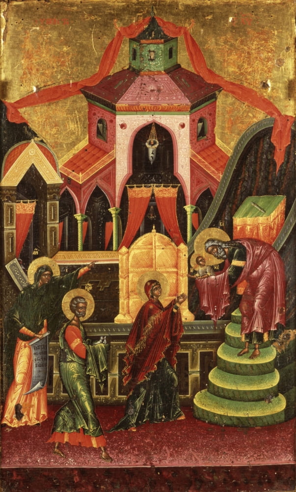 Presentation Of Jesus At Thetemple Canvas Art - (24 x 36)