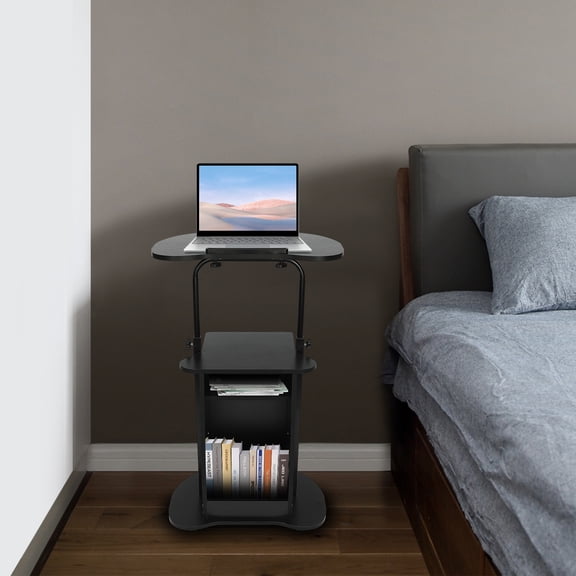 Presentation Stand, Mobile Height Adjustable Church Classroom Lecture, Portable Presentation Stand, Standing Laptop Cart