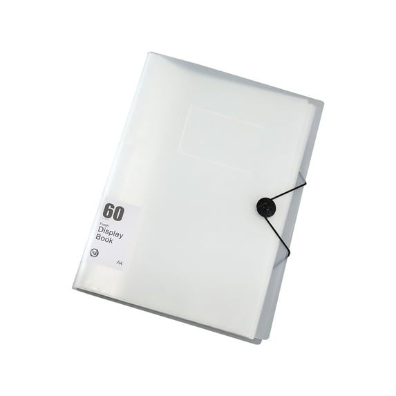 Presentation Storage Book For Artists Artwork Drawing,60 Pages Portfolio Binder With Plastic Sleeves,Art Folder With Clear View Pages,Artwork Document Organizer,Art Storage Book,White(60 Pages)