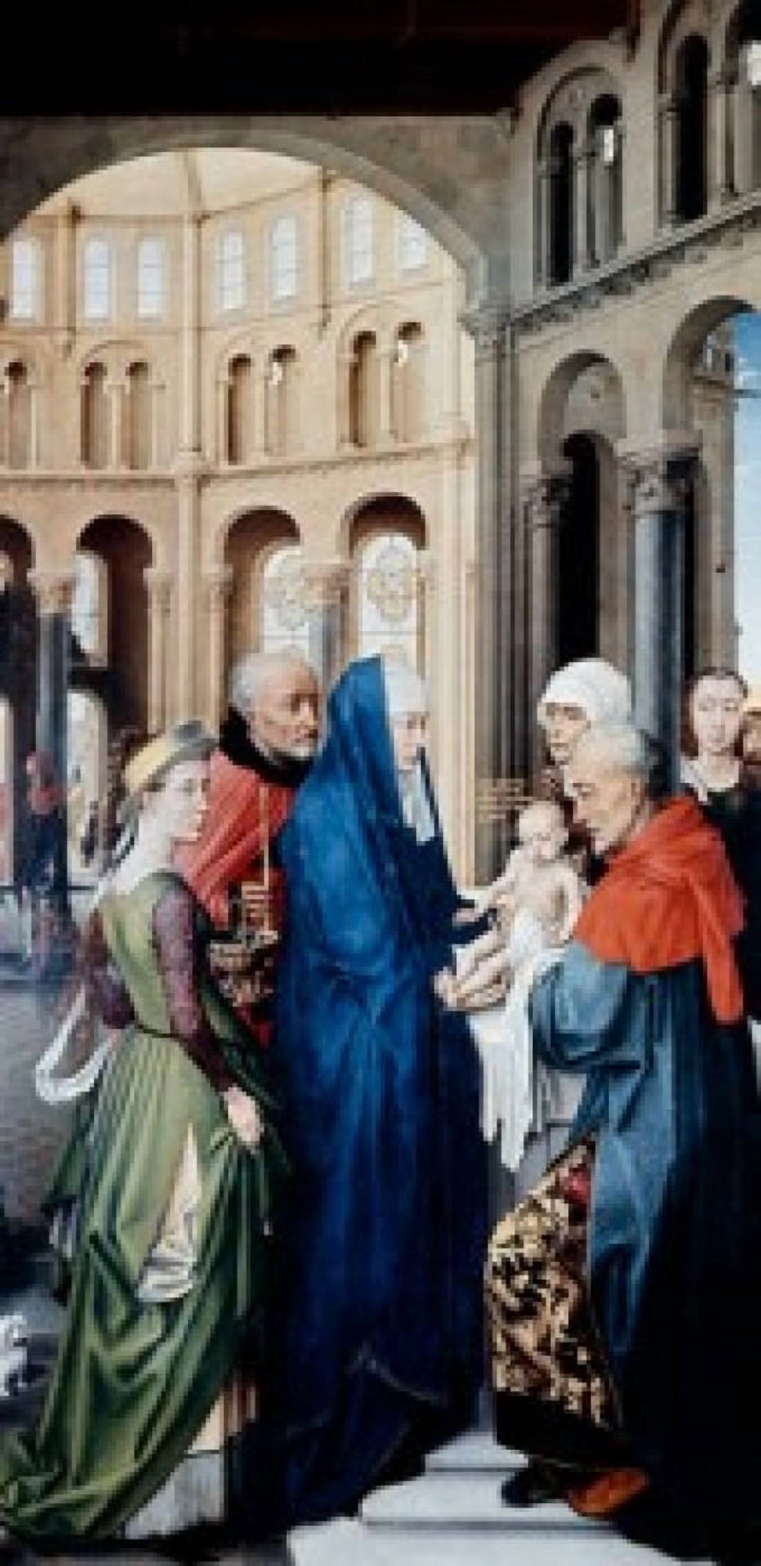 Presentation at Temple by Rogier Van Der Weyden (c1399-1464) Canvas Art - Rogier van der Weyden (18 x 24)