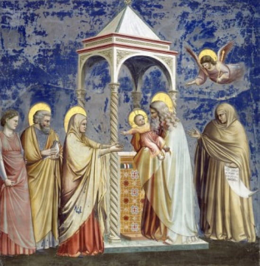 Presentation at the Temple C1305-13 Giotto (ca1266-1337 Italian) Fresco Capella Scrovegni Padua Italy Canvas Art - Giotto (18 x 24)