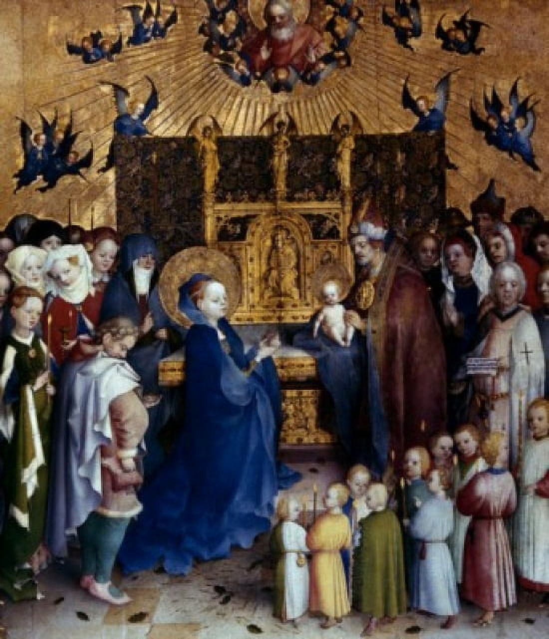 Presentation of Christ in the Temple by Stephan Lochner (1400-1451) Canvas Art - Stephan Lochner (18 x 24)