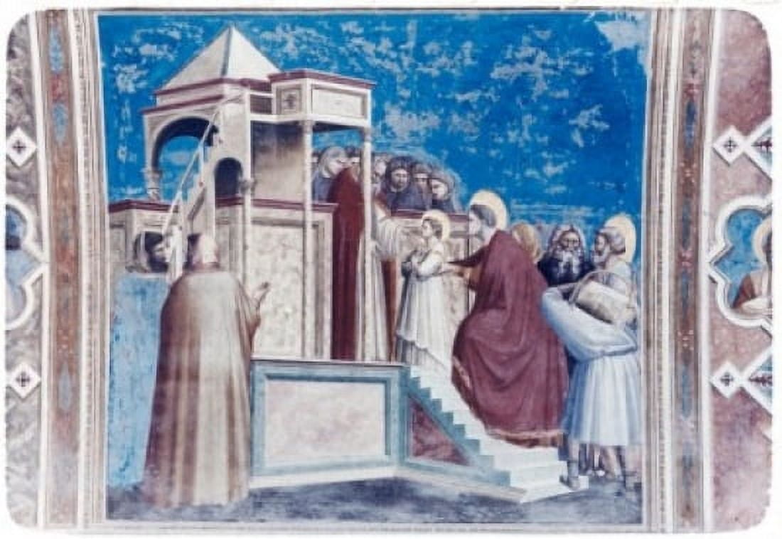 Presentation of Mary in the Temple  Giotto (ca1266-1337 Italian) Capella Scrovegni Padua Italy Canvas Art - Giotto (24 x 36)