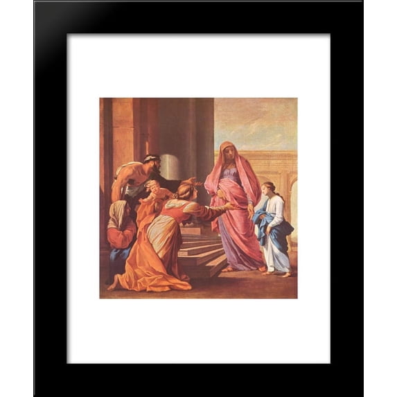 Presentation of the Virgin in the Temple 20x24 Framed Art Print by Eustache Le Sueur