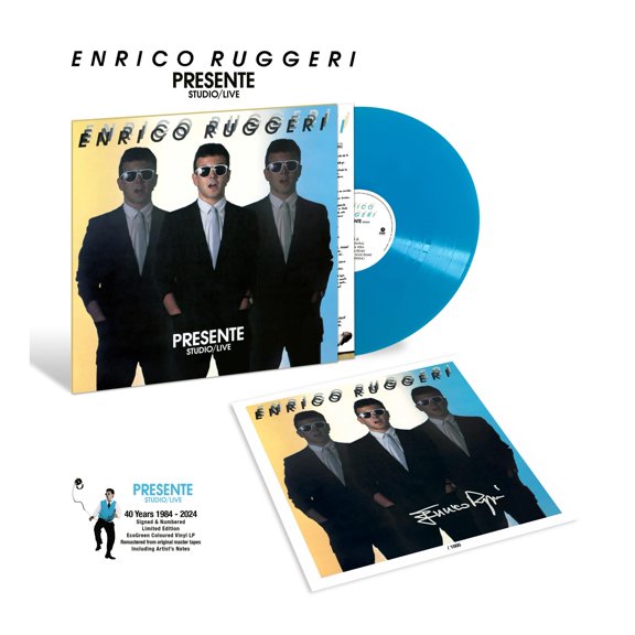 Enrico Ruggeri Presente Studio/Live 40 Anniversary (Signed, Numbered Artist Note (Vinyl Record)
