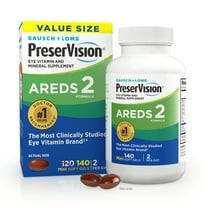 PreserVision AREDS 2 Eye Vitamins and Mineral with Lutein and Zeaxanthin with OCUsorb Softgels, 140 Count