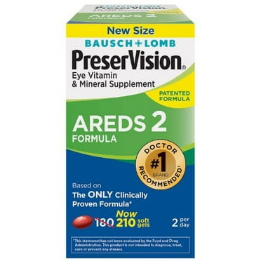 PreserVision AREDS 2 Formula Eye Vitamin & Mineral Supplement - 210 Softgels