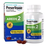 PreserVision AREDS 2 Eye Vitamins & Mineral with Lutein & Zeaxanthin Mini Softgels 90Count