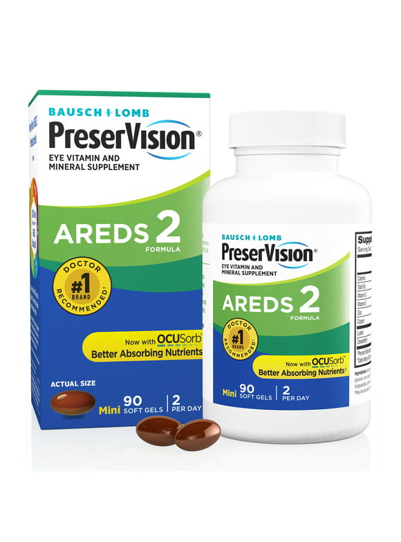 PreserVision® AREDS 2 Formula + Multivitamin, 90 Soft Gels (MiniGels)