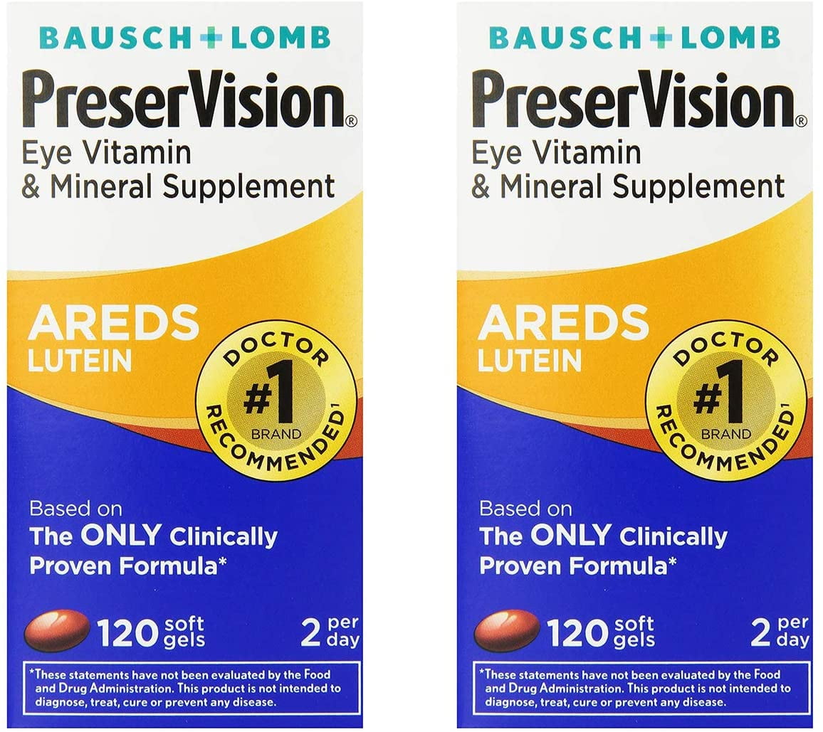 PreserVision AREDS Lutein Eye Vitamin & Mineral Supplement, Beta