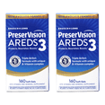 thumbnail image 1 of PreserVision AREDS3 Eye Vitamins, #1 Eye Doctor Recommended, AREDS2 Formula with Additional 8 B-Vitamin Complex, Promotes Healthy Cellular Eye Function, 3-in-1 Macular Supplement, 160 Softgels 2 Pack, 1 of 5