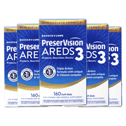 PreserVision AREDS3 Eye Vitamins, #1 Eye Doctor Recommended, AREDS2 Formula with Additional 8 B-Vitamin Complex, Promotes Healthy Cellular Eye Function, 3-in-1 Macular Supplement, 160 Softgels 5 Pack