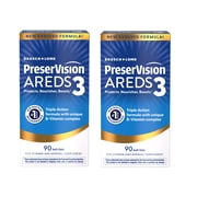 PreserVision AREDS3 Eye Vitamins, #1 Recommended Brand, AREDS2 Formula with Additional 8 B-Vitamin Complex, Promotes Healthy Cellular Eye Function, 3-in-1 Macular Supplement, 90 Softgels 2 Pack