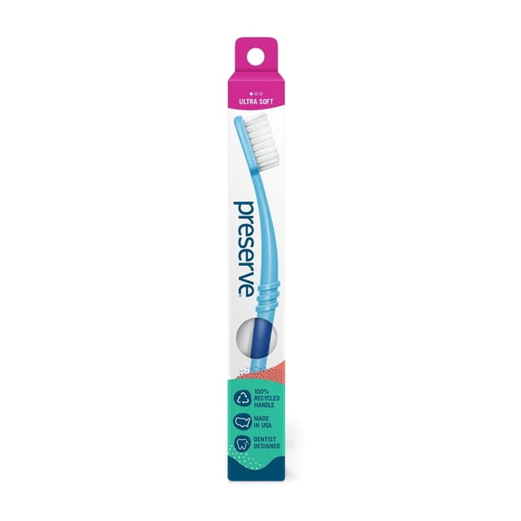 Preserve Eco-Friendly Adult Manual Toothbrush with Ultra Soft Bristles