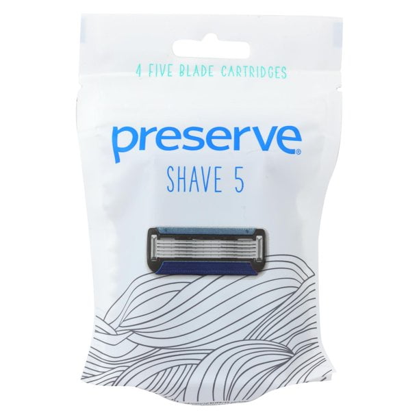 Preserve B-11609-6PK Popi Shave 5 Replacement Blades - 4 Count - Pack of 6