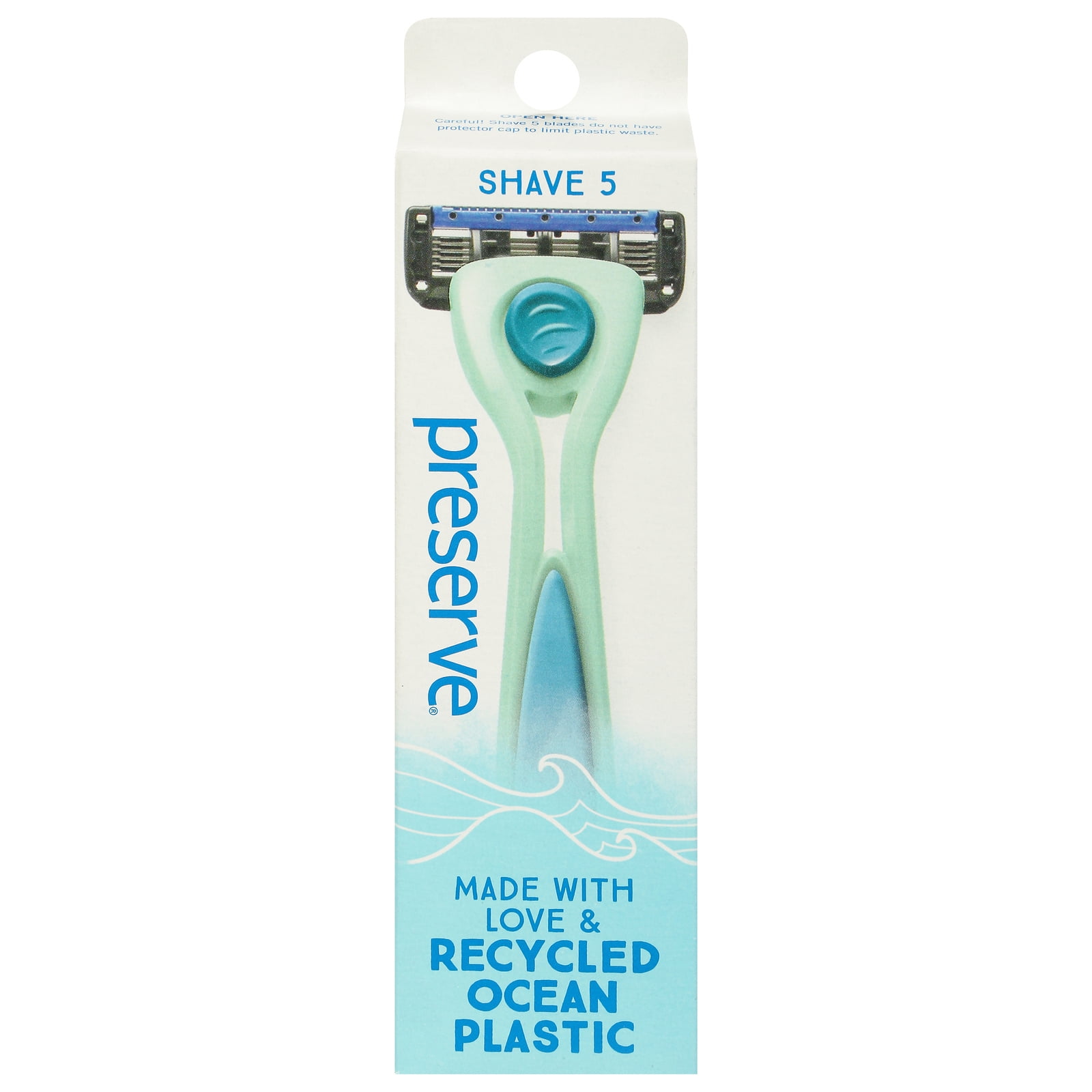 Preserve - Razor Popi Shave 5 Green - Case of 6-1 CT