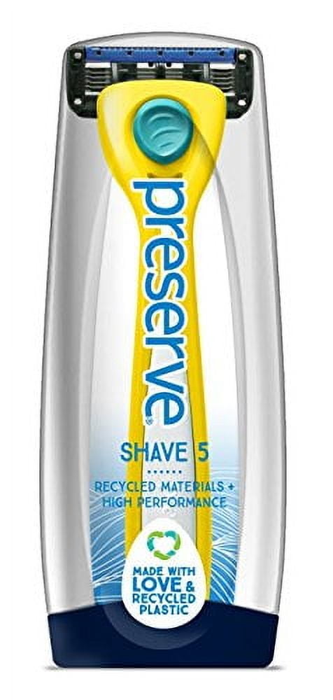 Preserve Shave 5 Five Blade Refillable Razor, Made from Recycled 