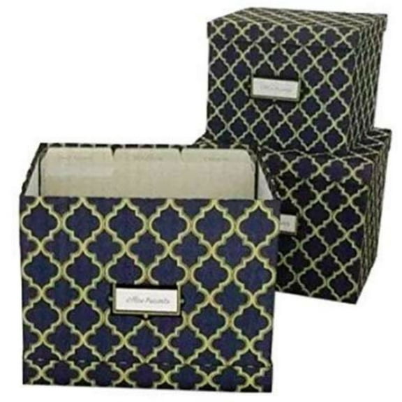 Preserve Workspace Collection 3-Piece Artisan Desk Organization Set, Navy
