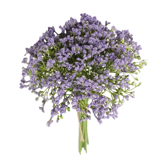 Preserved Baby's Breath Bunches, Ongmies 12-Piece Artificial Baby's Breath Flowers – Gypsophila Bouquet for Flower Arrangements & Decoration, Purple