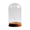 thumbnail image 1 of Preserved Flower Glass Glass Display Case DIY Stylish Microlandscape Holder Glass Dome Cloche Cover for Table Home 9cmx15cm, 1 of 8