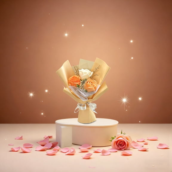 Preserved Flowers Bouquet,Handmade Red Rose Bouquets,Rose Bouquet for Anniversary,Birthday and Romantic Gifts for Wife Girlfriend, Forever Fresh Roses for Delivery Prime