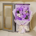 thumbnail image 1 of Preserved Flowers Bouquet, Purple Rose Bouquets, Birthday Flowers Gifts for Women Mom Grandma Wife Friends, Long-Lasting, Romantic Gifts for Christmas Valentine's Day Birthday Anniversary, 1 of 7