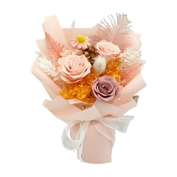 Preserved Flowers Bouquet - Valentine's Day Forever Flowers, Real Eternal Roses Bouquet for Mothers, Mom, Wife Anniversary Birthday Gifts for Women Men