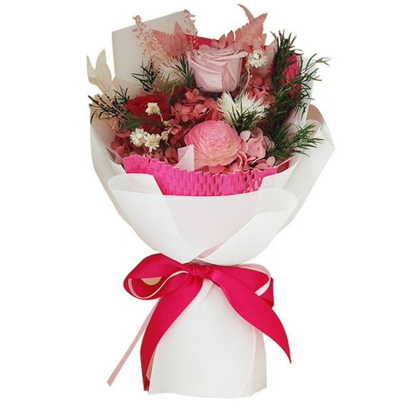 Preserved Flowers Bouquets, Natural Real Long Lasting Roses and Flowers, Rose Bouquets Valentines Day, Mothers Day, Christmas, Birthday Gifts for Her, Girlfriend, Women