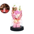 thumbnail image 1 of Preserved Flowers Gifts for Her, Preserved Rose Bouquet in Glass Dome, Forever Flowers Fresh Bouquet Present for Women Mothers Day Birthday Gifts for Mom Wife Grandma, 1 of 6