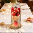 thumbnail image 1 of Preserved Flowers Gifts for Her,Preserved Rose Bouquet in Glass Dome,Forever Flowers Fresh Bouquet Present for Women Mothers Day Birthday Gifts for Mom Wife Grandma, 1 of 6