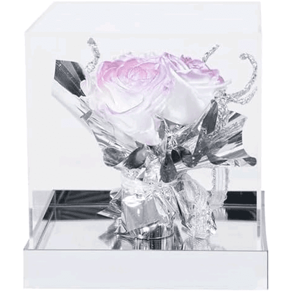 Preserved Flowers Real Pinkish Purple Rose Gift, Romantic Galaxy Aurora Roses, Forever Eternal Flower Gifts on Valentine's Mother's Day Birthday Anniversary for Girlfriend Wife Mom Grandma