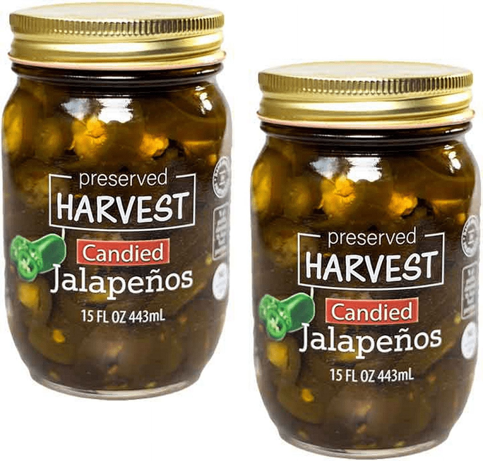 Preserved Harvest Candied Sliced Jalapenos, 2Pack 15 oz. Jars