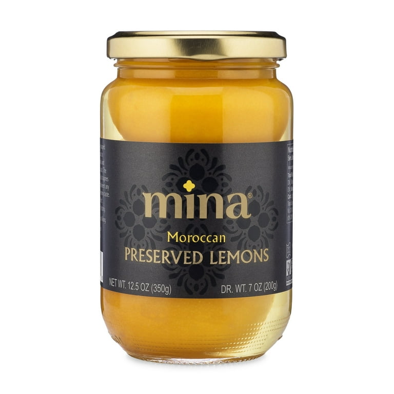 Authentic Moroccan Preserved Lemons, Citrus Fruit Food, 12.5 oz