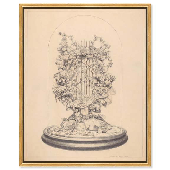 Preserved Memory Canvas Print Vintage Art by Art Remedy, Gold Frame, 30 x 36